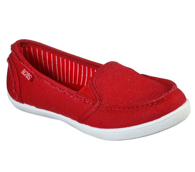 Skechers Dam Röda Platta Skor - Bobs B Cute - Reef Break - Sverige (FIKWG-6584)